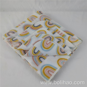 Best Quality Sublimation Fleece Polar Blanket Fleece Blanket with Fleece Carry Bag